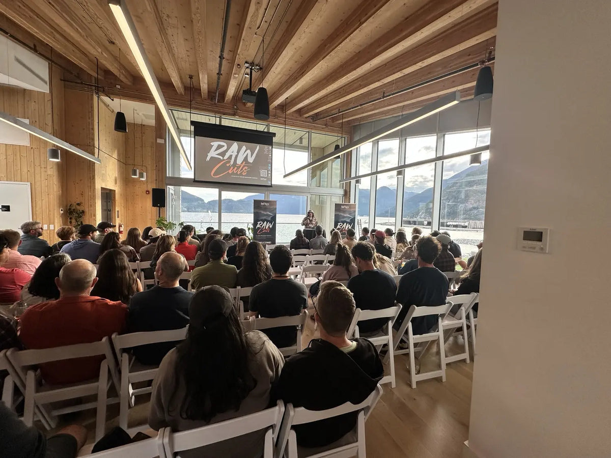 The first Raw Cuts audience at House of Lager in Squamish