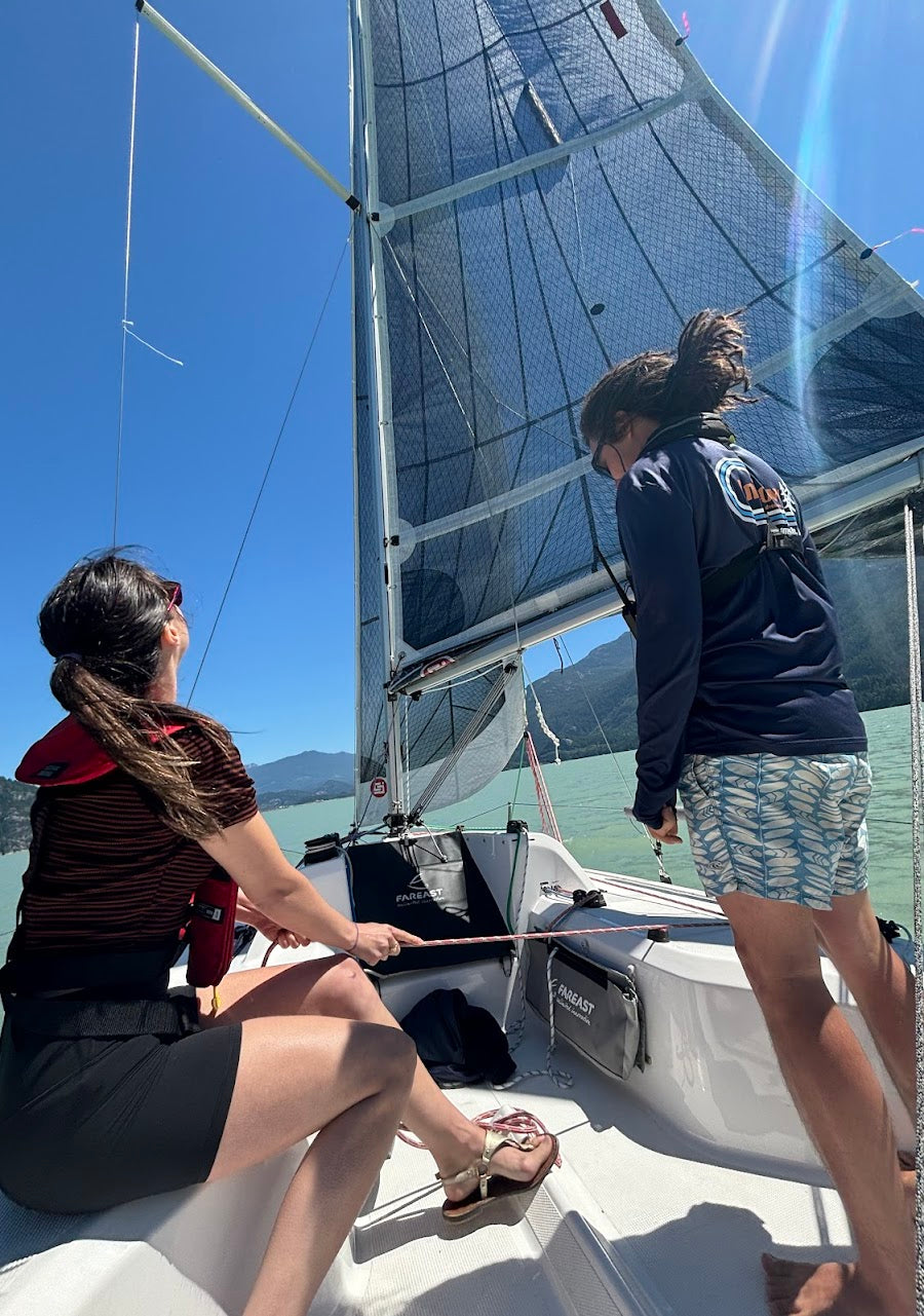 ASA sailing instruction aboard an InFlow keelboat