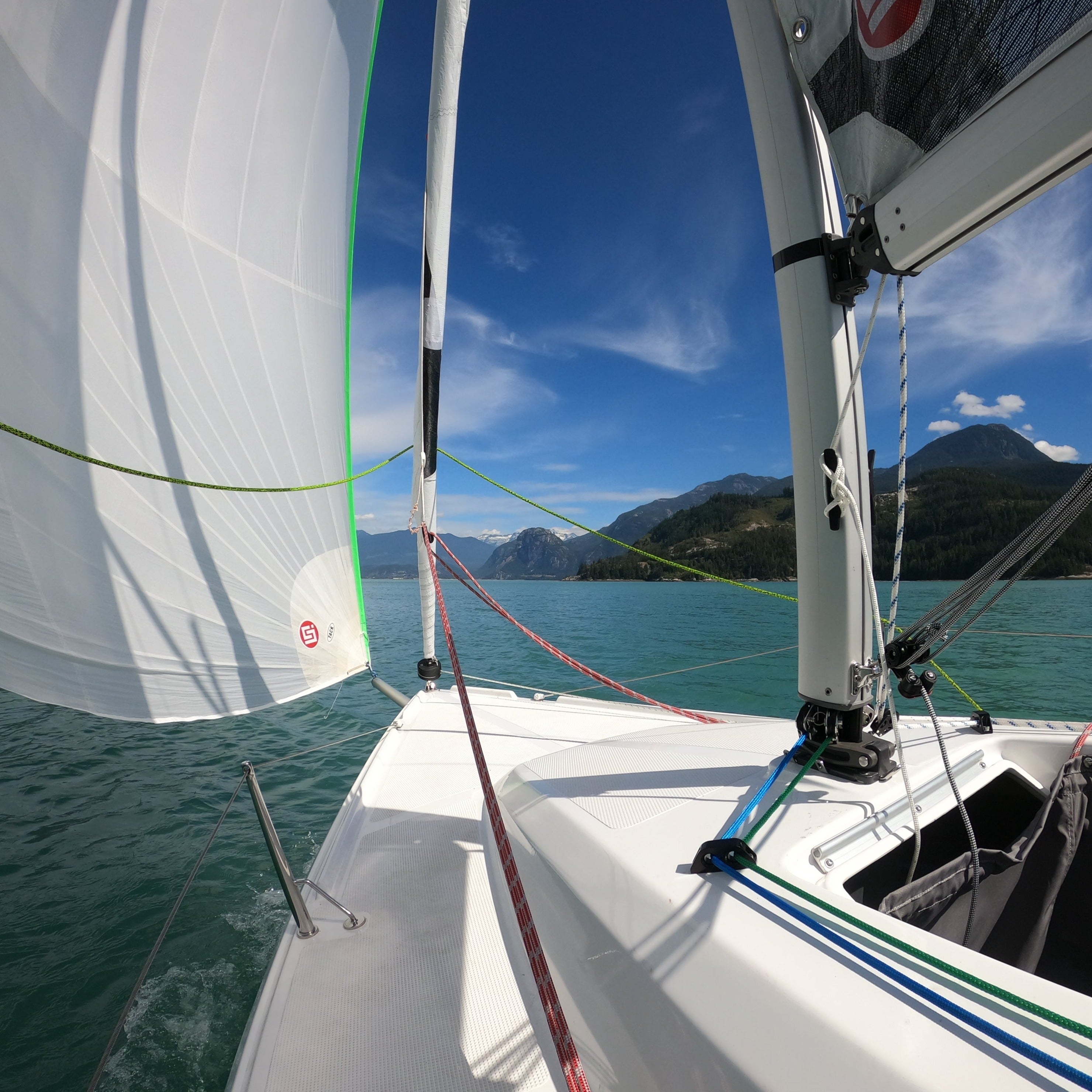 Sailing on howe sound with Inflow