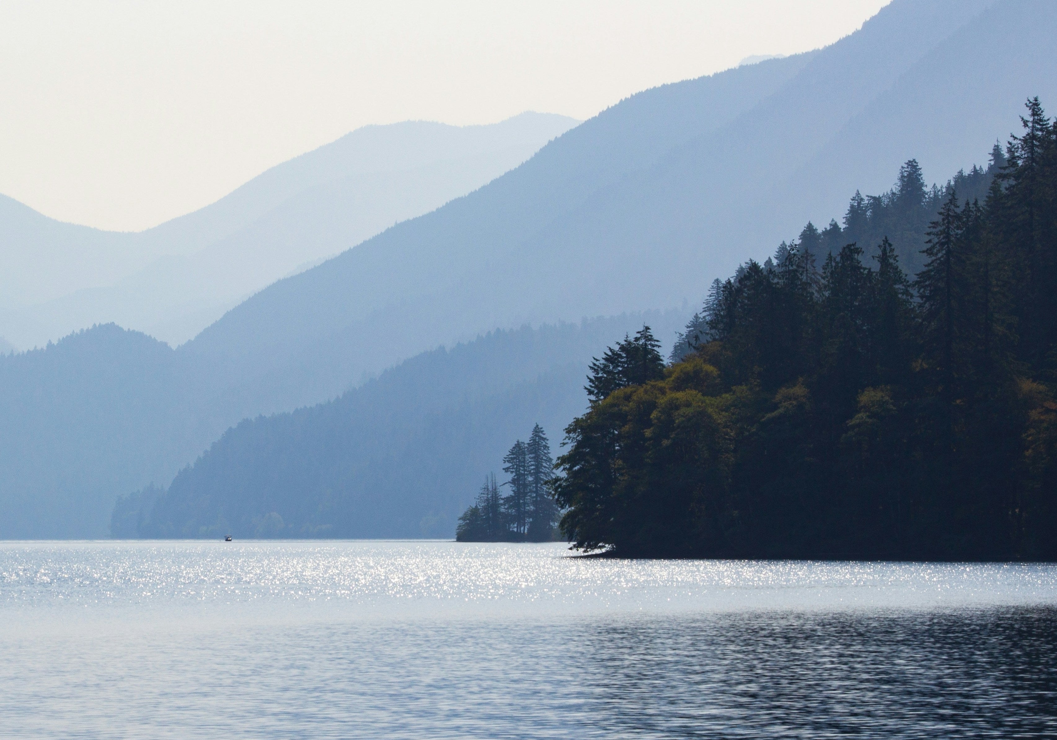 ocean and mountains